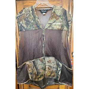 Walls Realtree AP Camo Mesh Hunting Vest Mens XL 2XL Brown Full Zip BP38950AP
